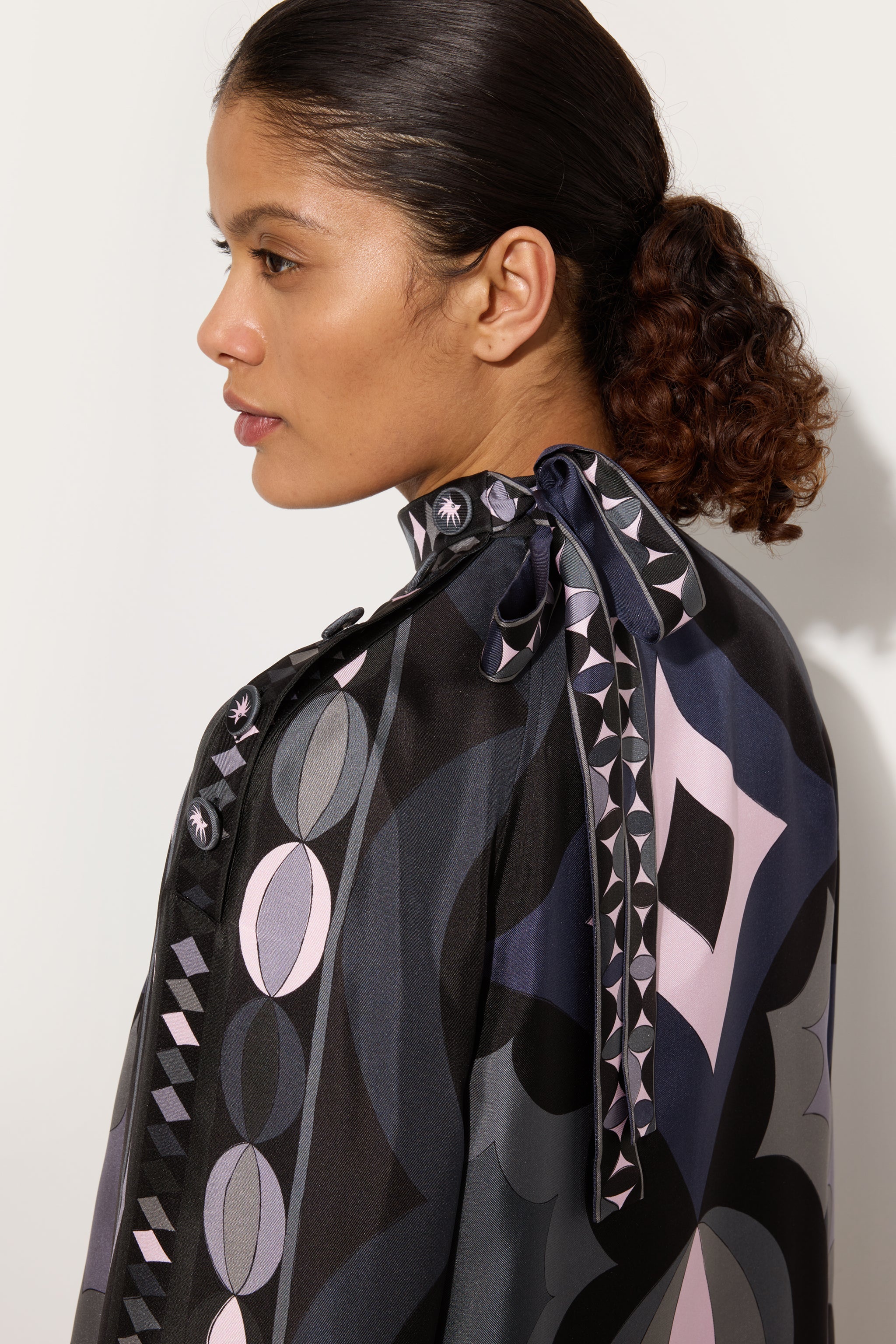 Collane Print Silk Twill Dress
 WOMAN Pucci