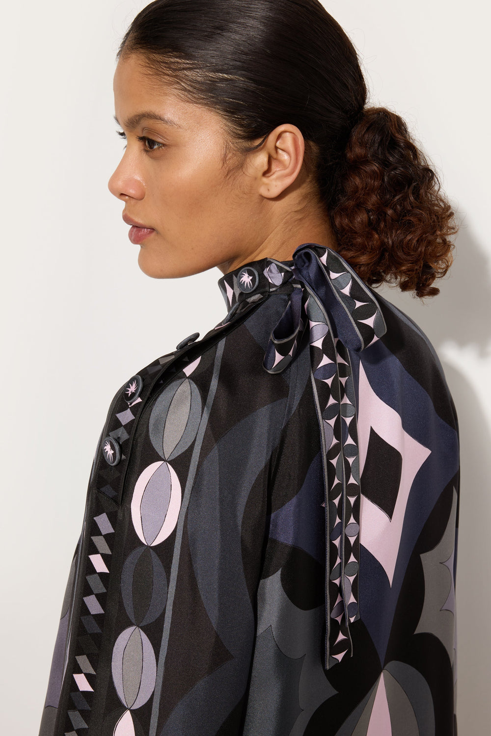 Collane Print Silk Twill Dress
 WOMAN Pucci