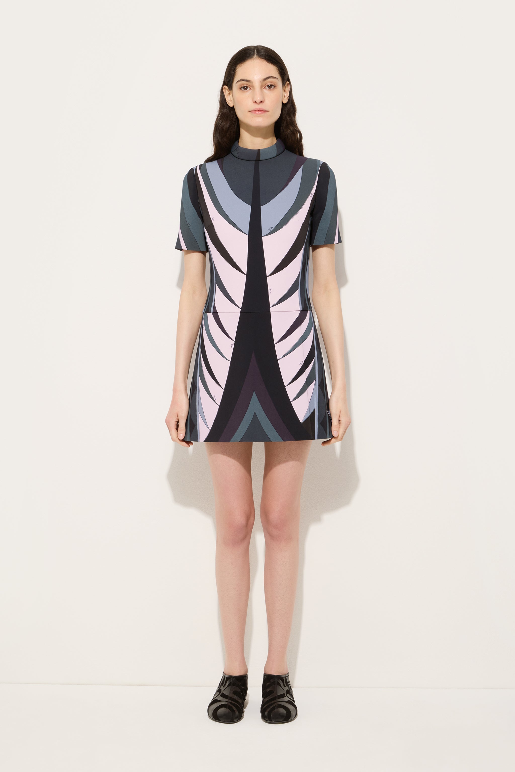 Volute Print Flared Dress
 WOMAN Pucci