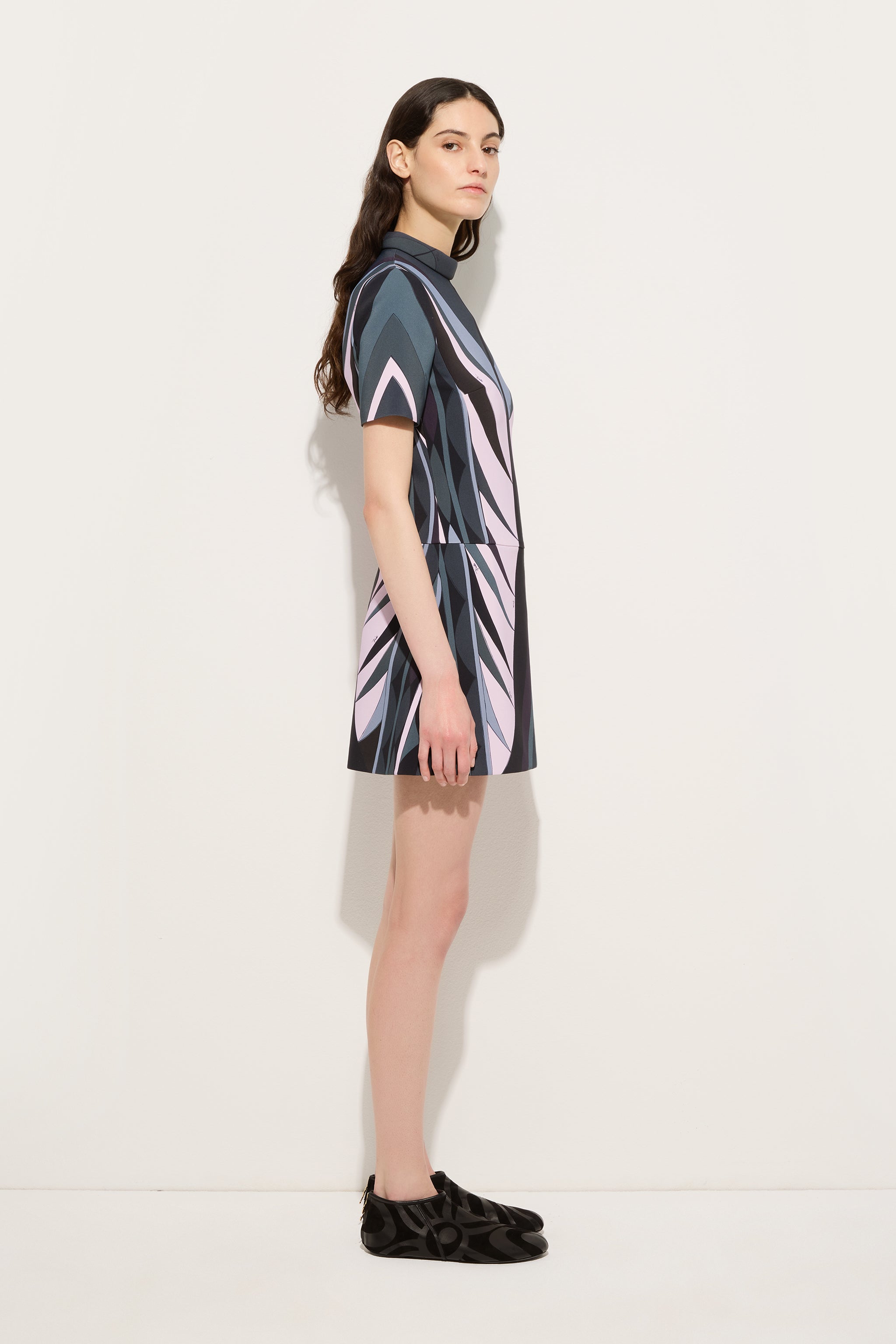 Volute Print Flared Dress
 WOMAN Pucci