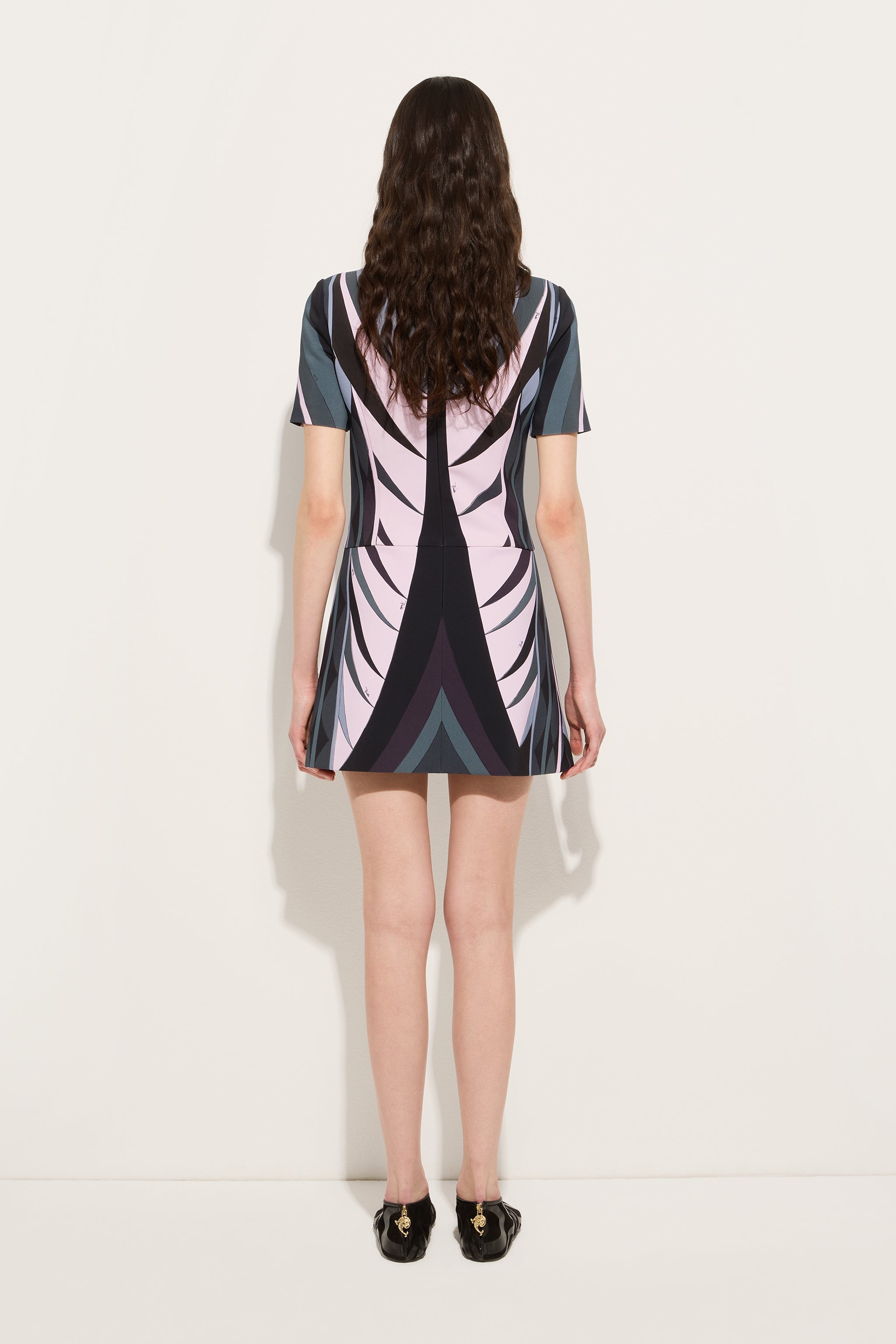 Volute Print Flared Dress
 WOMAN Pucci