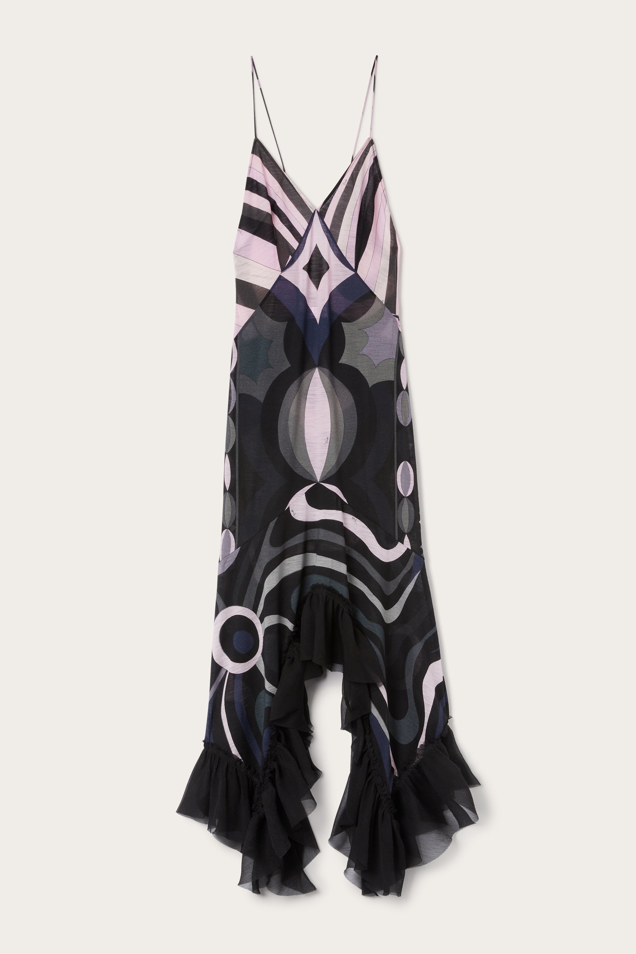 Iride Print V-neck Dress
 WOMAN Pucci