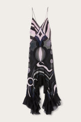 Iride Print V-neck Dress
 WOMAN Pucci