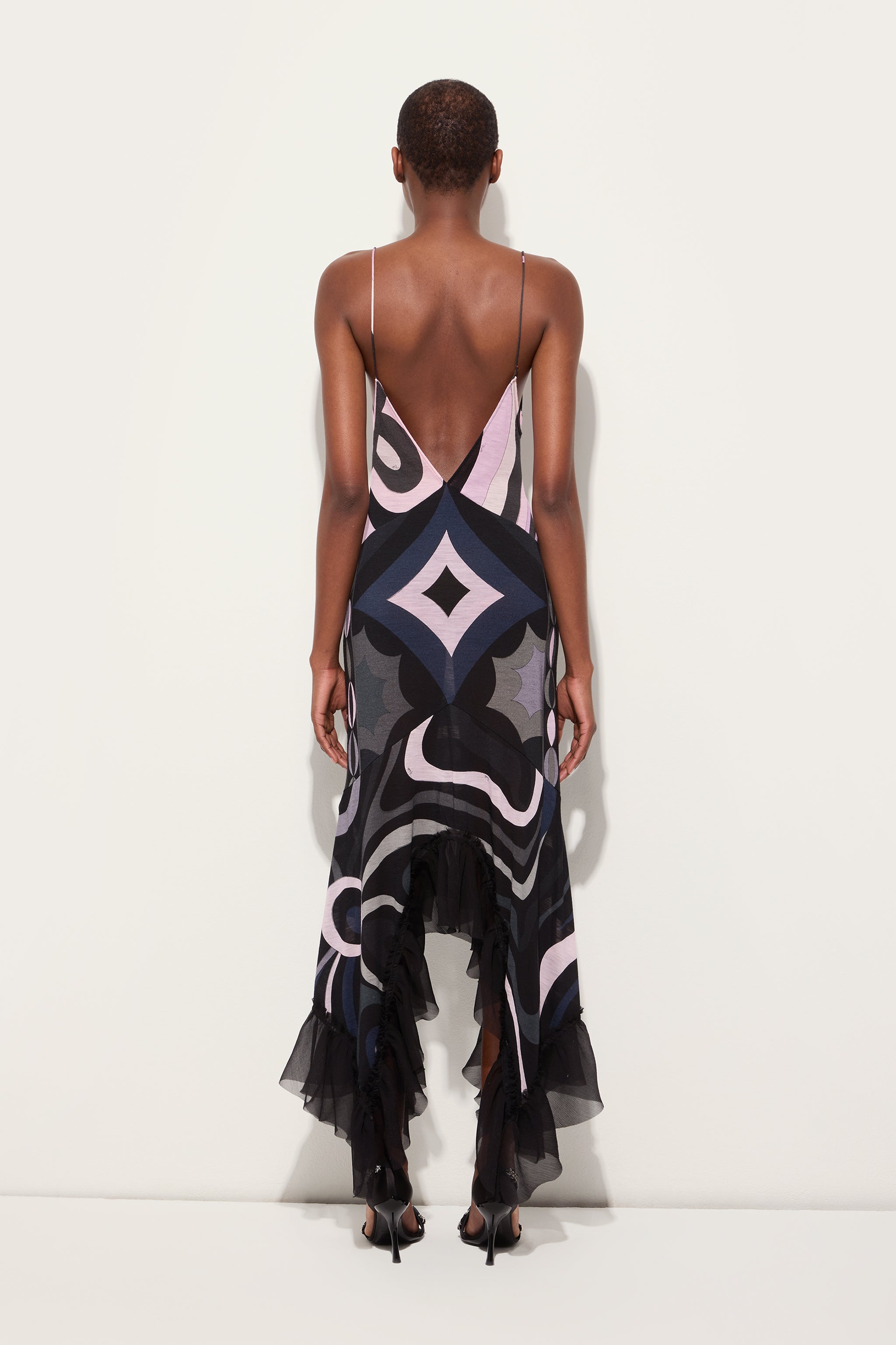 Iride Print V-neck Dress
 WOMAN Pucci