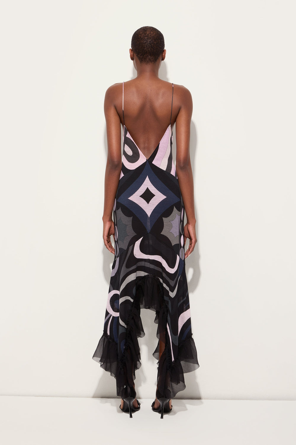 Iride Print V-neck Dress
 WOMAN Pucci