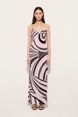 Iride Print Long Crêpe de Chine Dress
 WOMAN Pucci