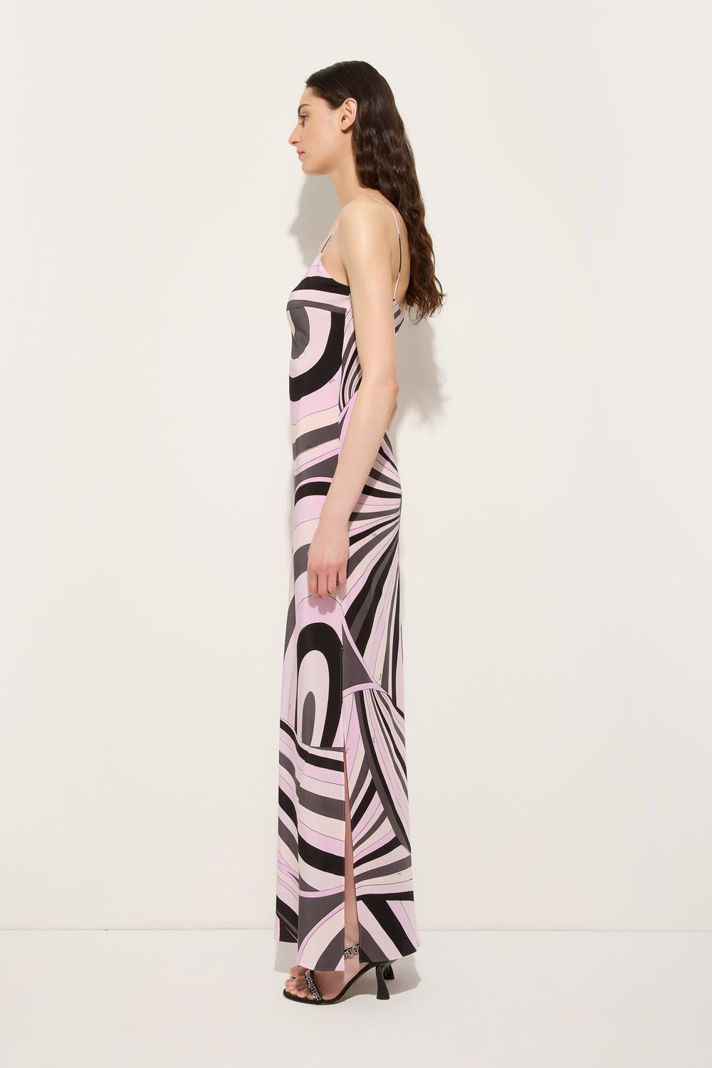 Iride Print Long Crêpe de Chine Dress
 WOMAN Pucci