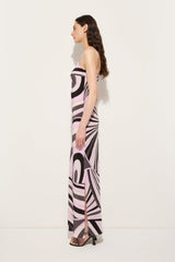 Iride Print Long Crêpe de Chine Dress
 WOMAN Pucci