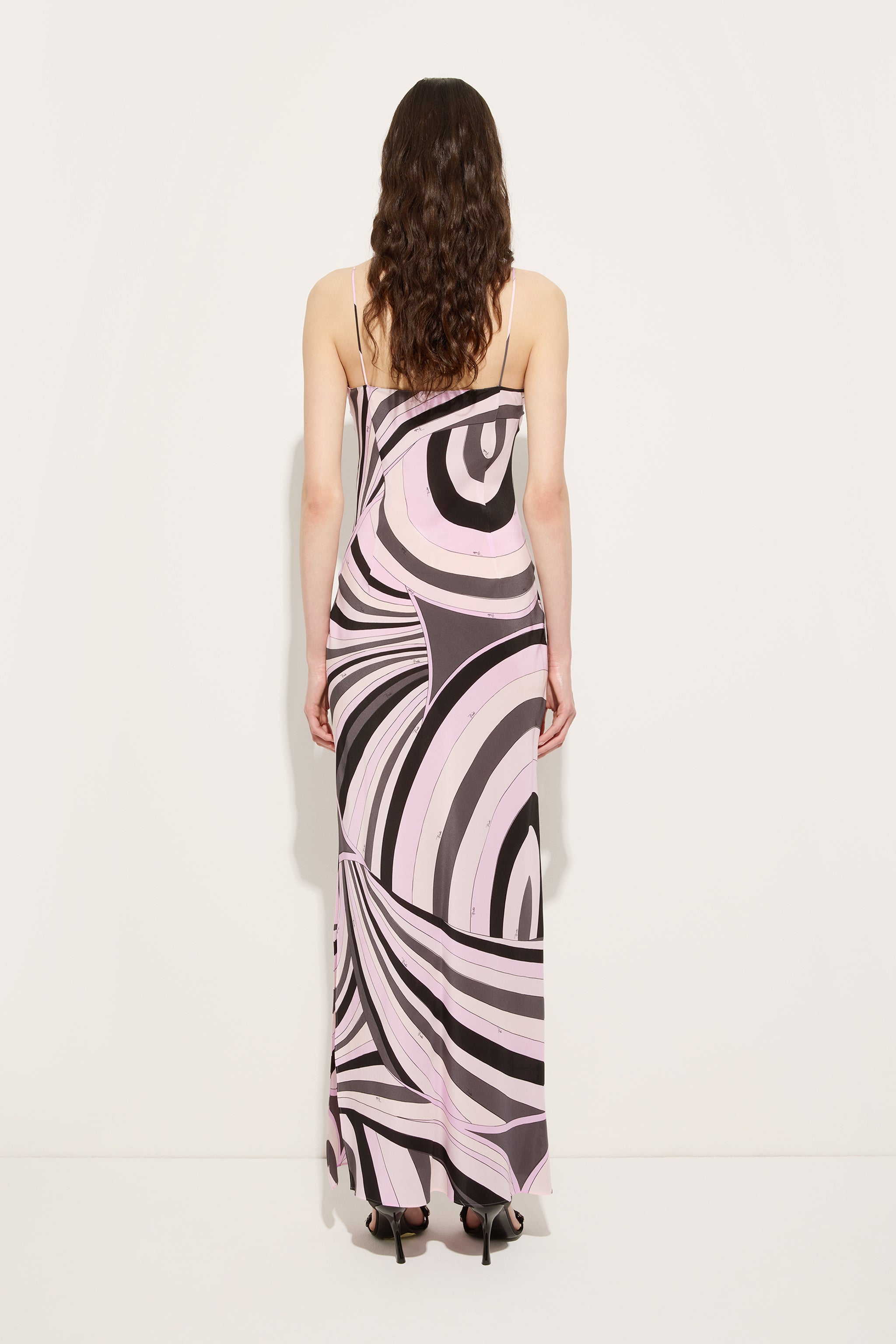 Iride Print Long Crêpe de Chine Dress
 WOMAN Pucci