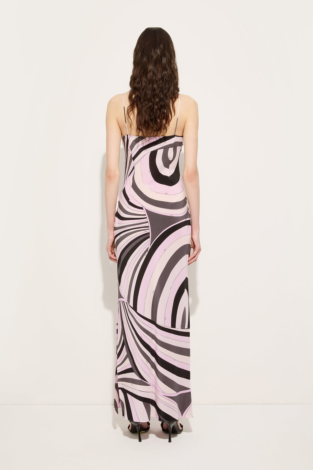 Iride Print Long Crêpe de Chine Dress
 WOMAN Pucci