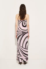 Iride Print Long Crêpe de Chine Dress
 WOMAN Pucci