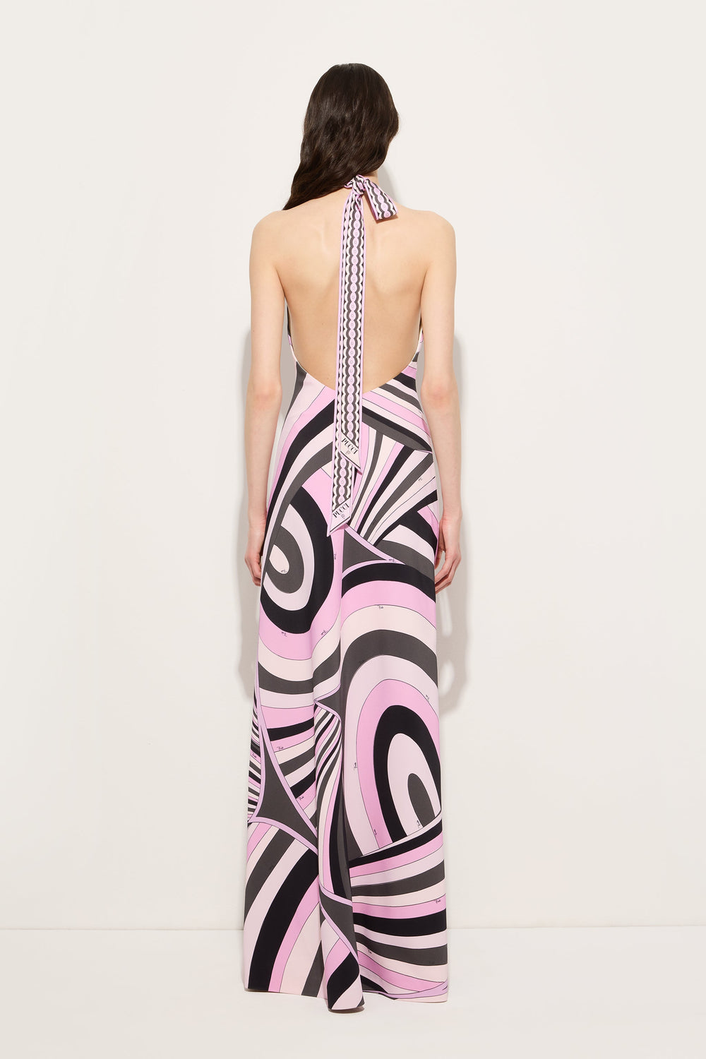 Iride Print Long V-Neck Dress
 WOMAN Pucci