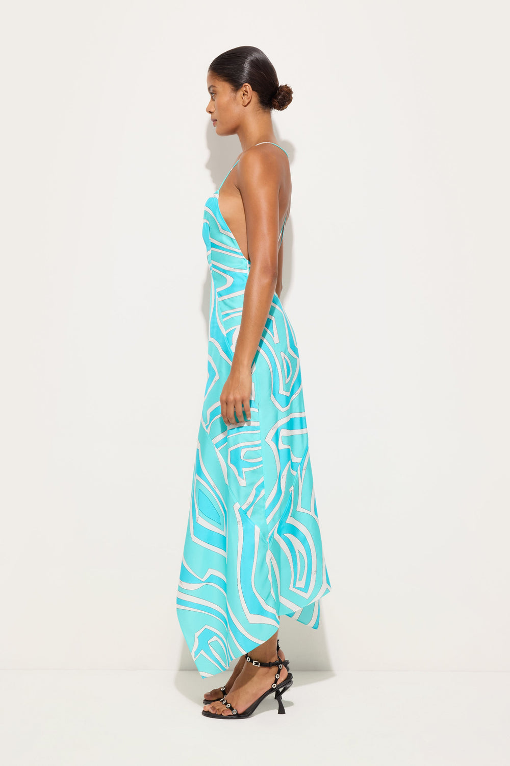Labirinto Print Silk Twill Dress
 WOMAN Pucci