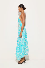 Labirinto Print Silk Twill Dress
 WOMAN Pucci