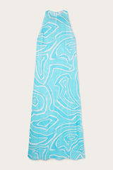 Labirinto Print Long Cotton Dress
 WOMAN Pucci