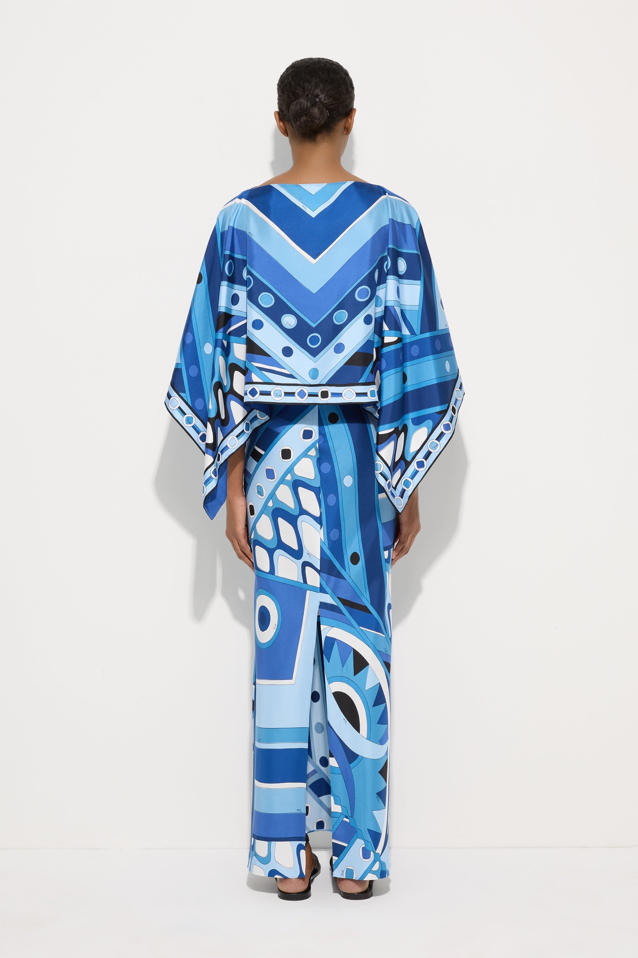 Vivara Print Dress with Silk Shawl
 WOMAN Pucci