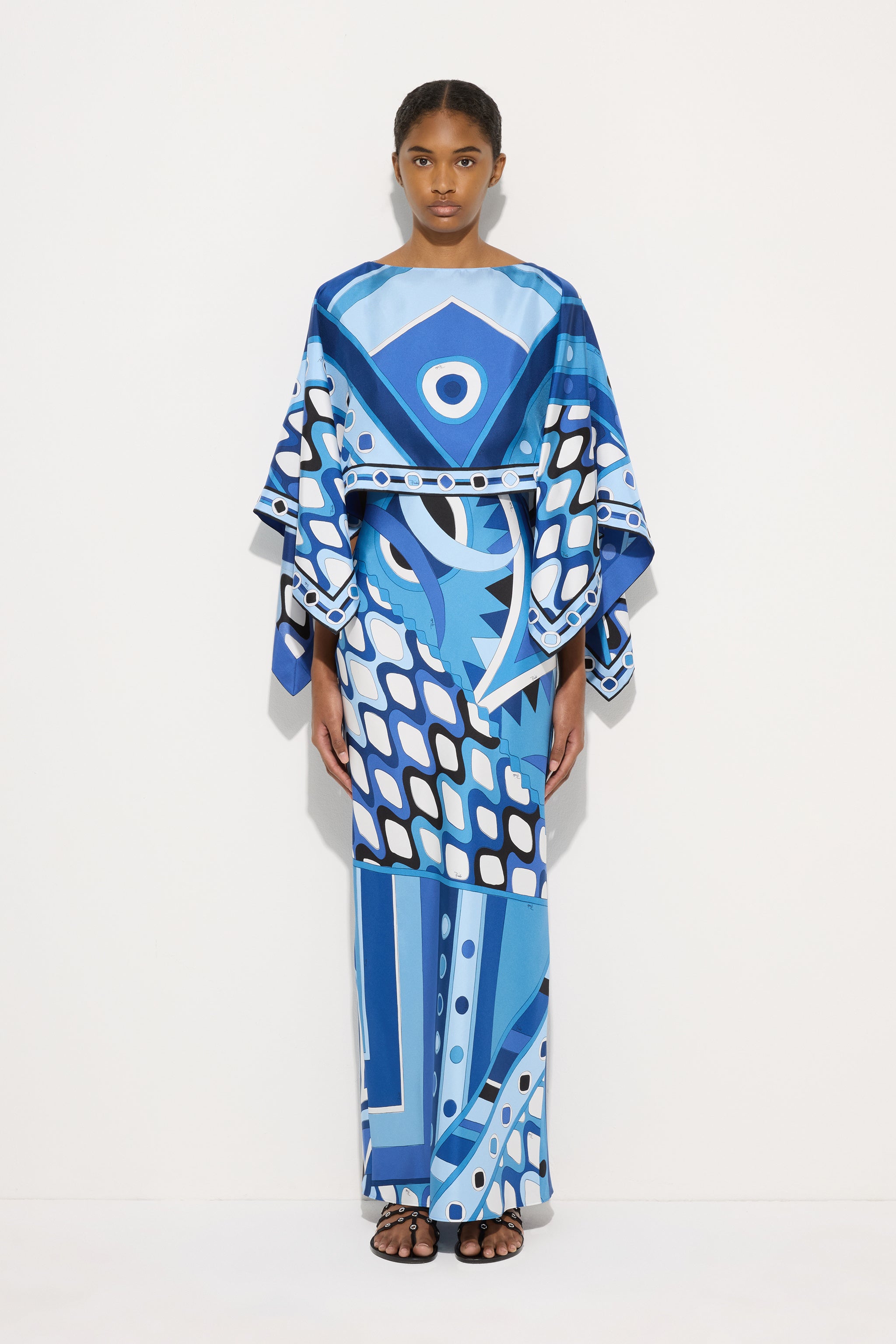 Vivara Print Dress with Silk Shawl
 WOMAN Pucci