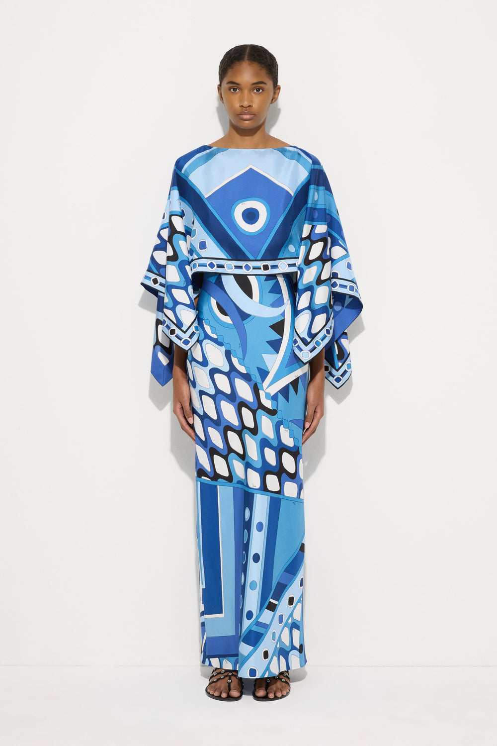 Vivara Print Dress with Silk Shawl
 WOMAN Pucci