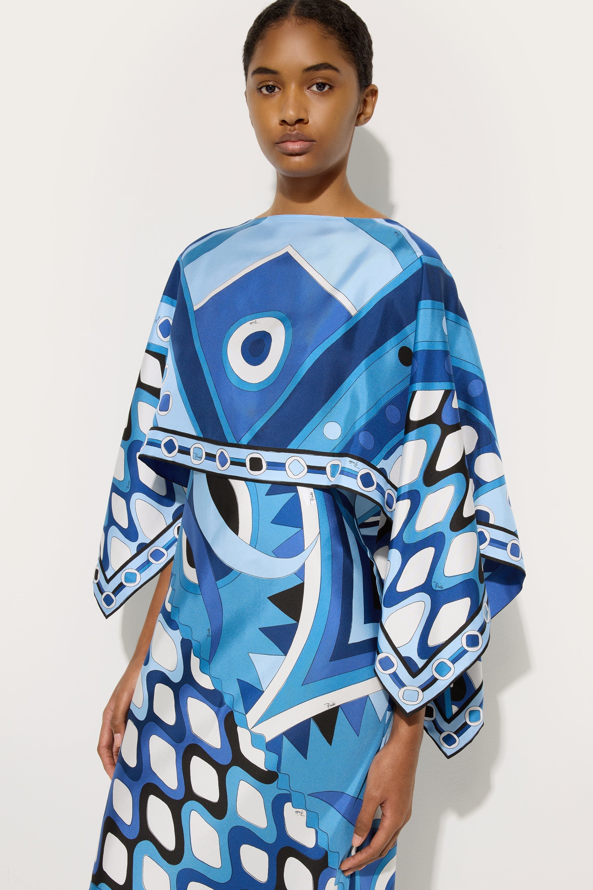 Vivara Print Dress with Silk Shawl
 WOMAN Pucci