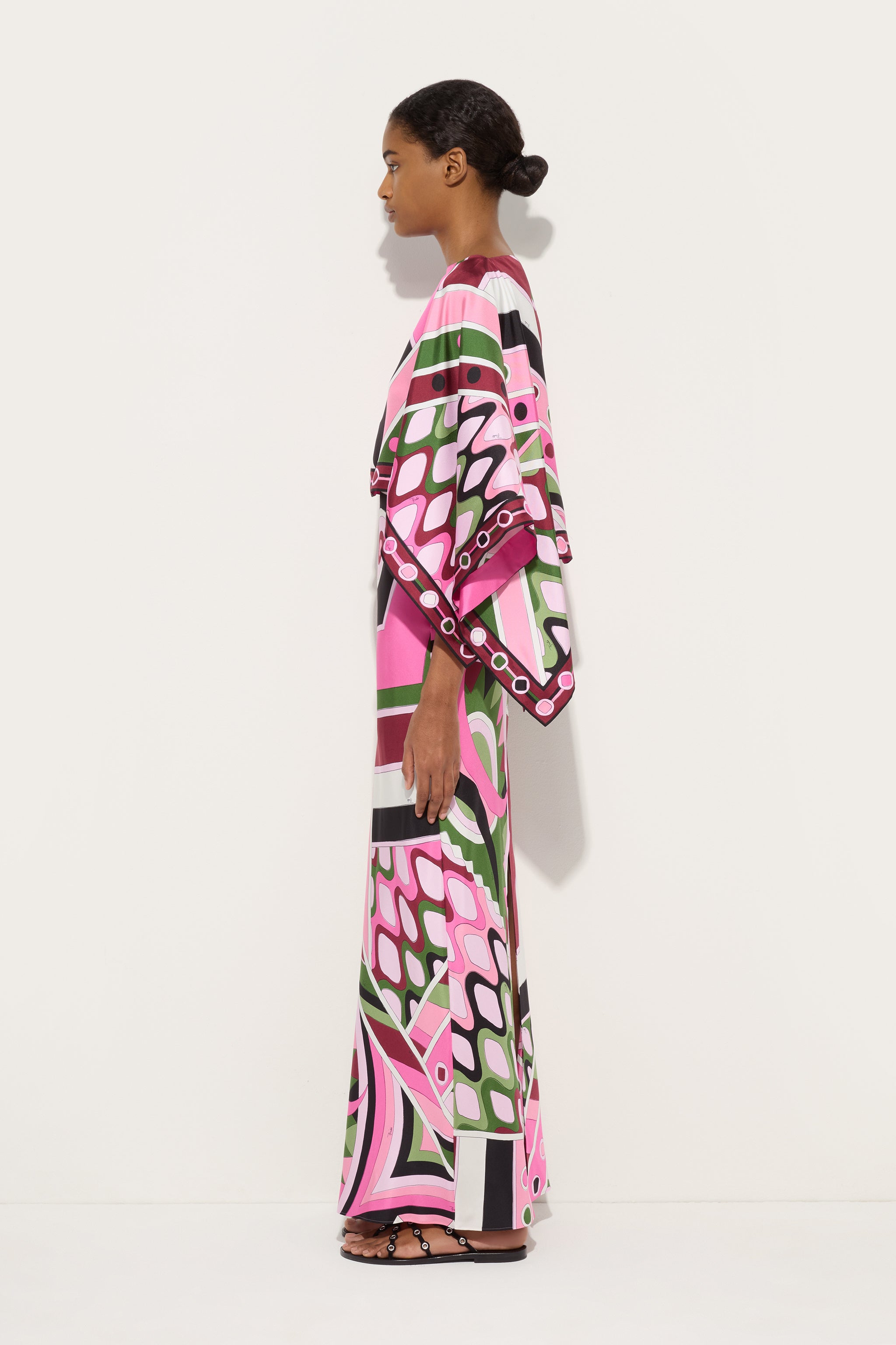 Vivara Print Dress with Cape
 WOMAN Pucci