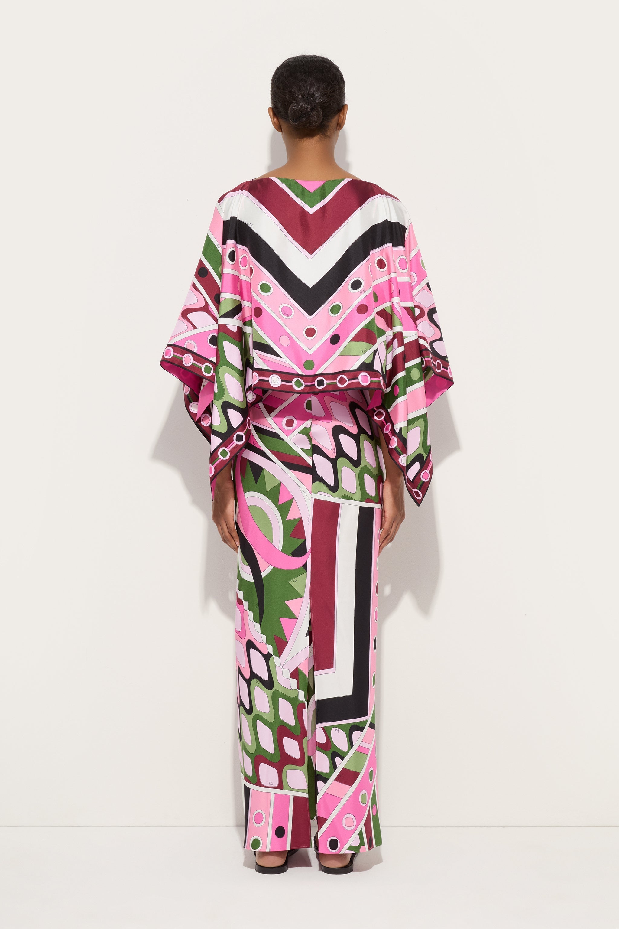 Vivara Print Dress with Cape
 WOMAN Pucci
