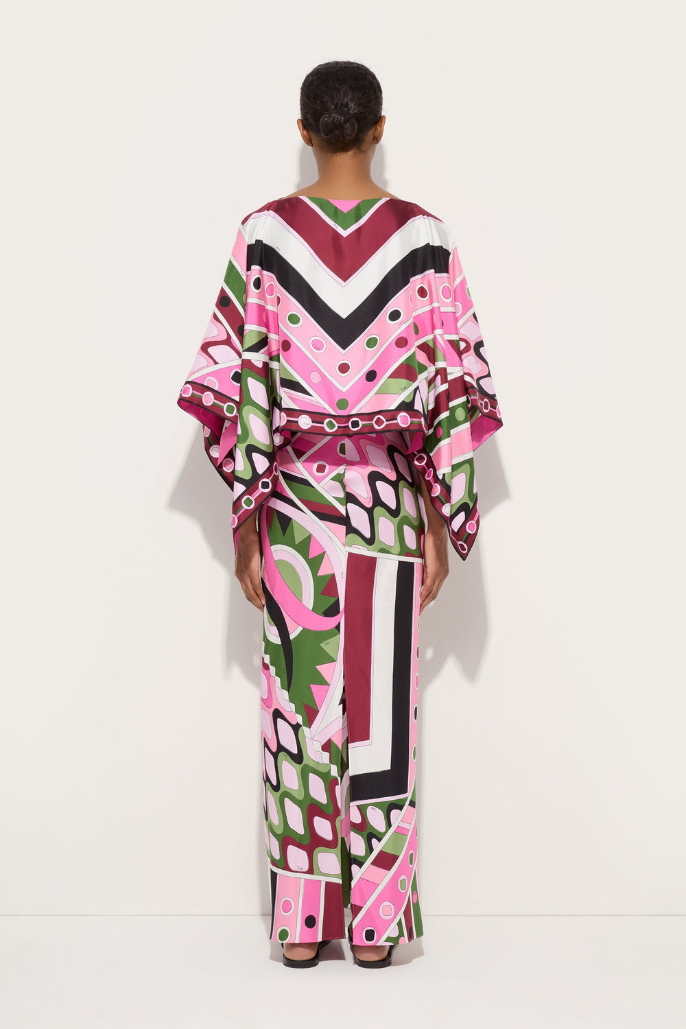 Vivara Print Dress with Cape
 WOMAN Pucci