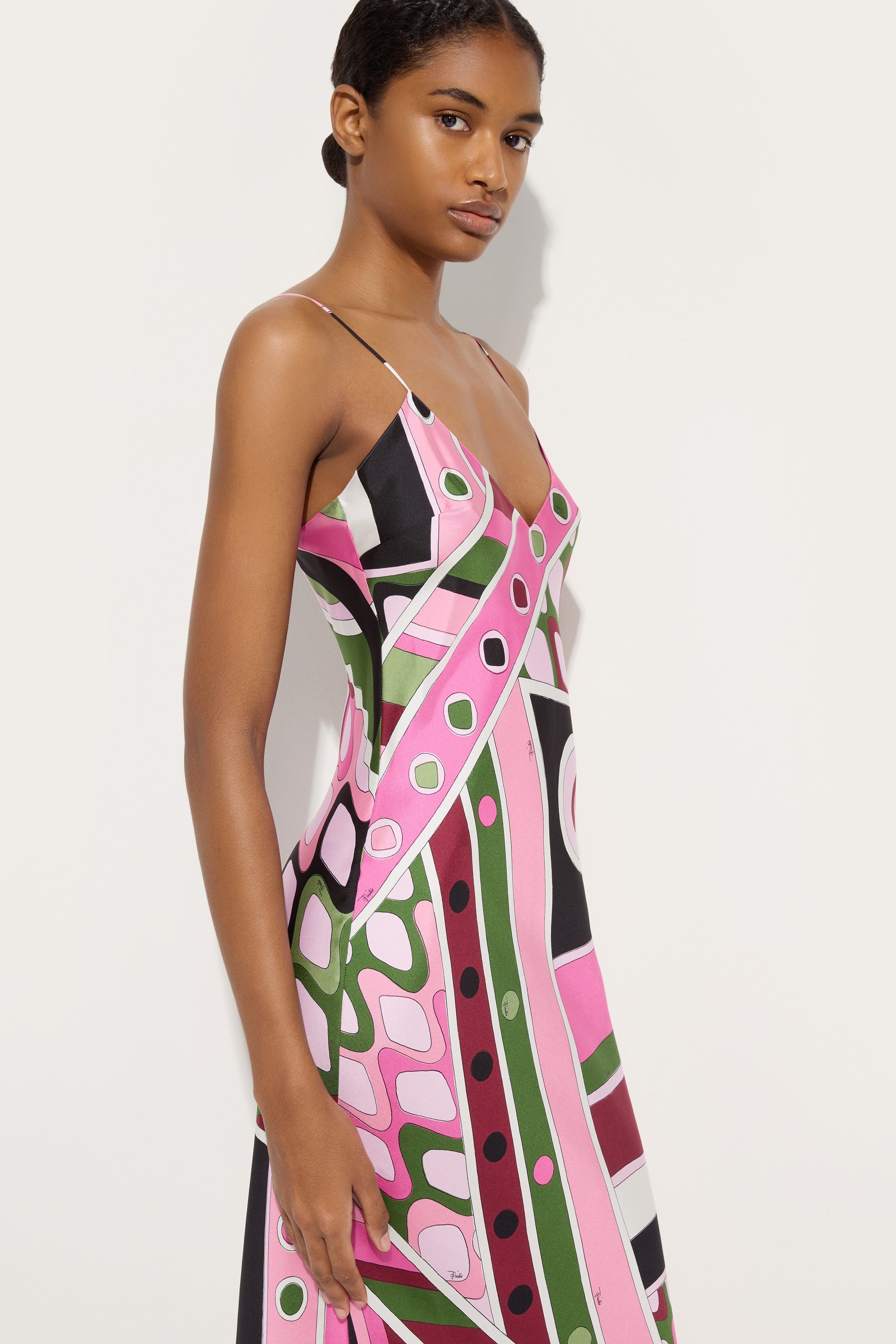 Vivara Print Dress with Cape
 WOMAN Pucci
