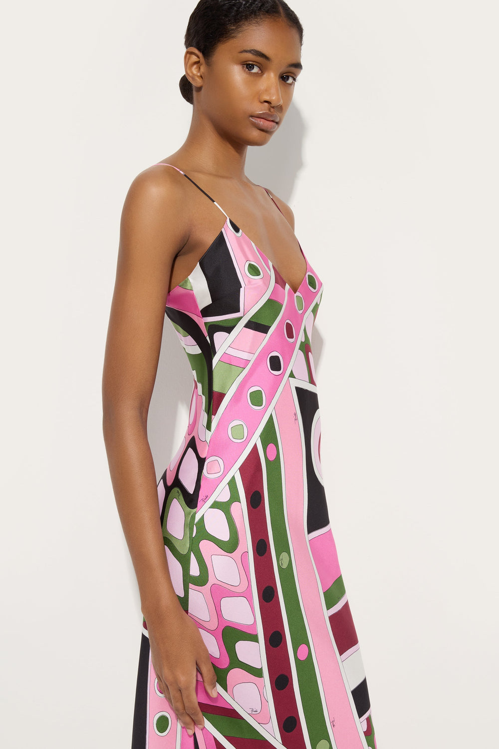 Vivara Print Dress with Cape
 WOMAN Pucci