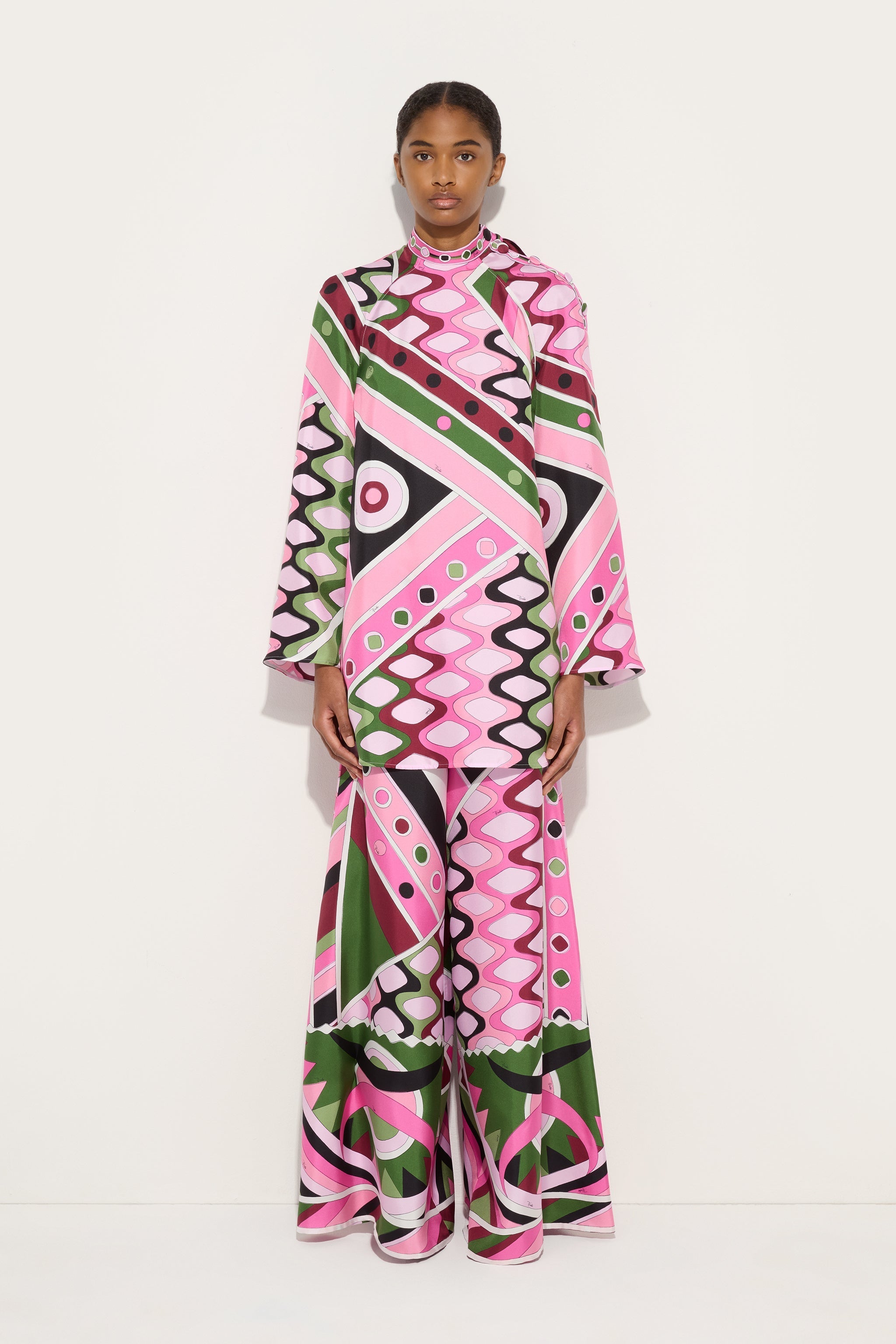 Vivara Print Silk Dress
 WOMAN Pucci