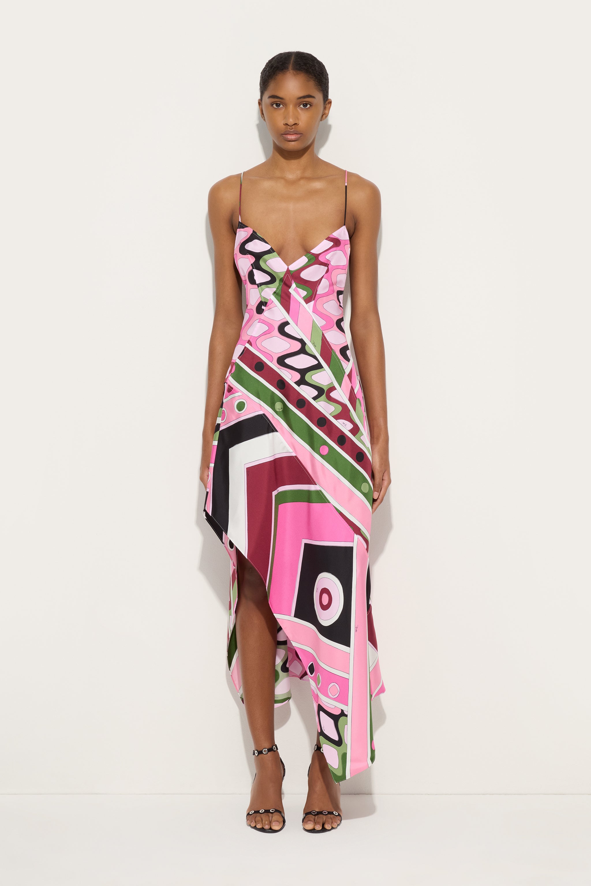 Vivara Print Long Silk Dress
 WOMAN Pucci