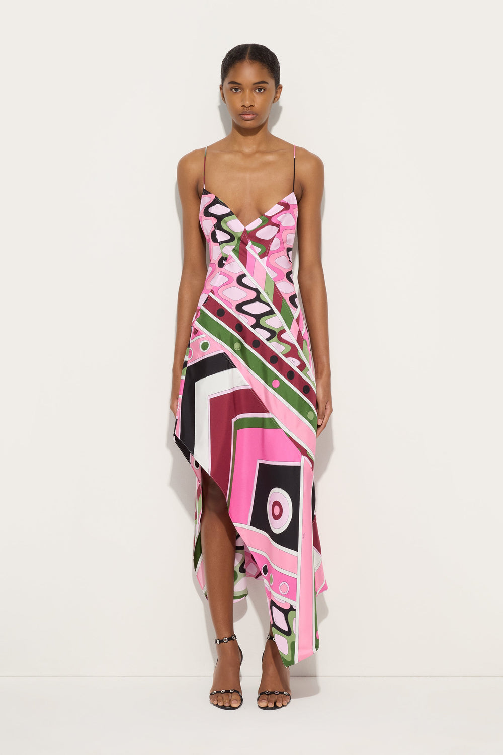 Vivara Print Long Silk Dress
 WOMAN Pucci