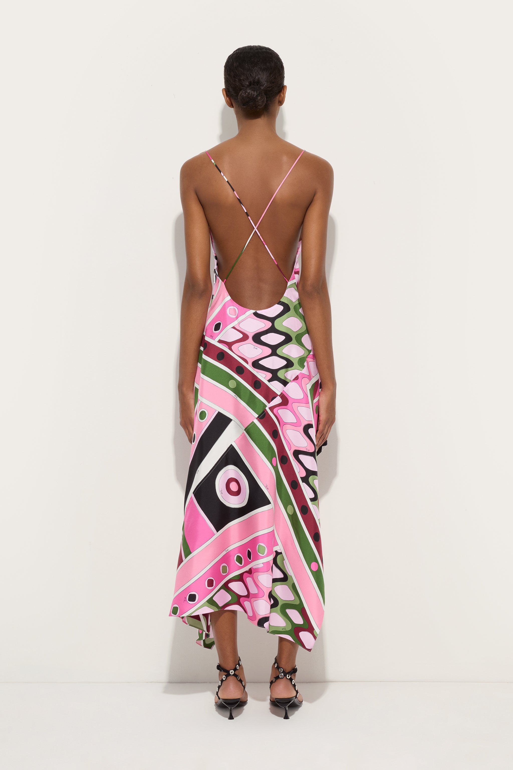 Vivara Print Long Silk Dress
 WOMAN Pucci