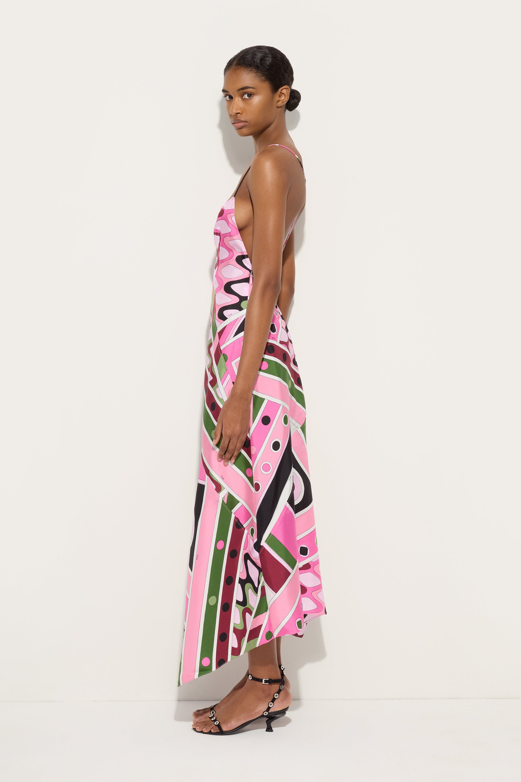 Vivara Print Long Silk Dress
 WOMAN Pucci