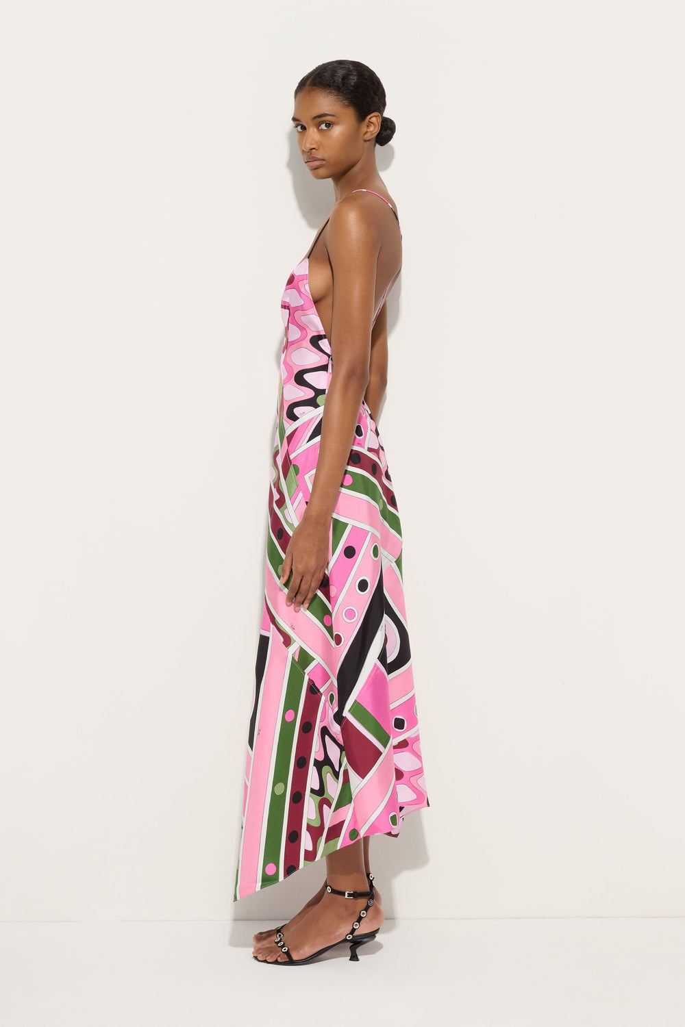 Vivara Print Long Silk Dress
 WOMAN Pucci