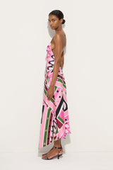 Vivara Print Long Silk Dress
 WOMAN Pucci