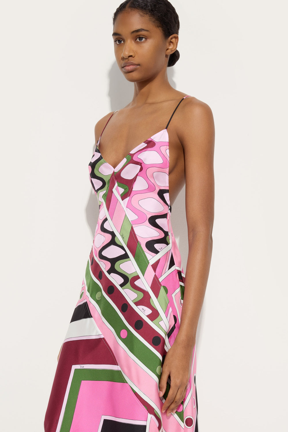 Vivara Print Long Silk Dress
 WOMAN Pucci