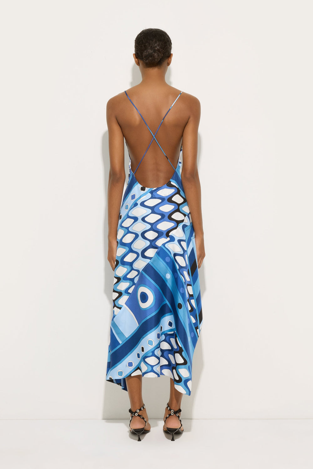 Vivara Print Long Silk Dress
 WOMAN Pucci