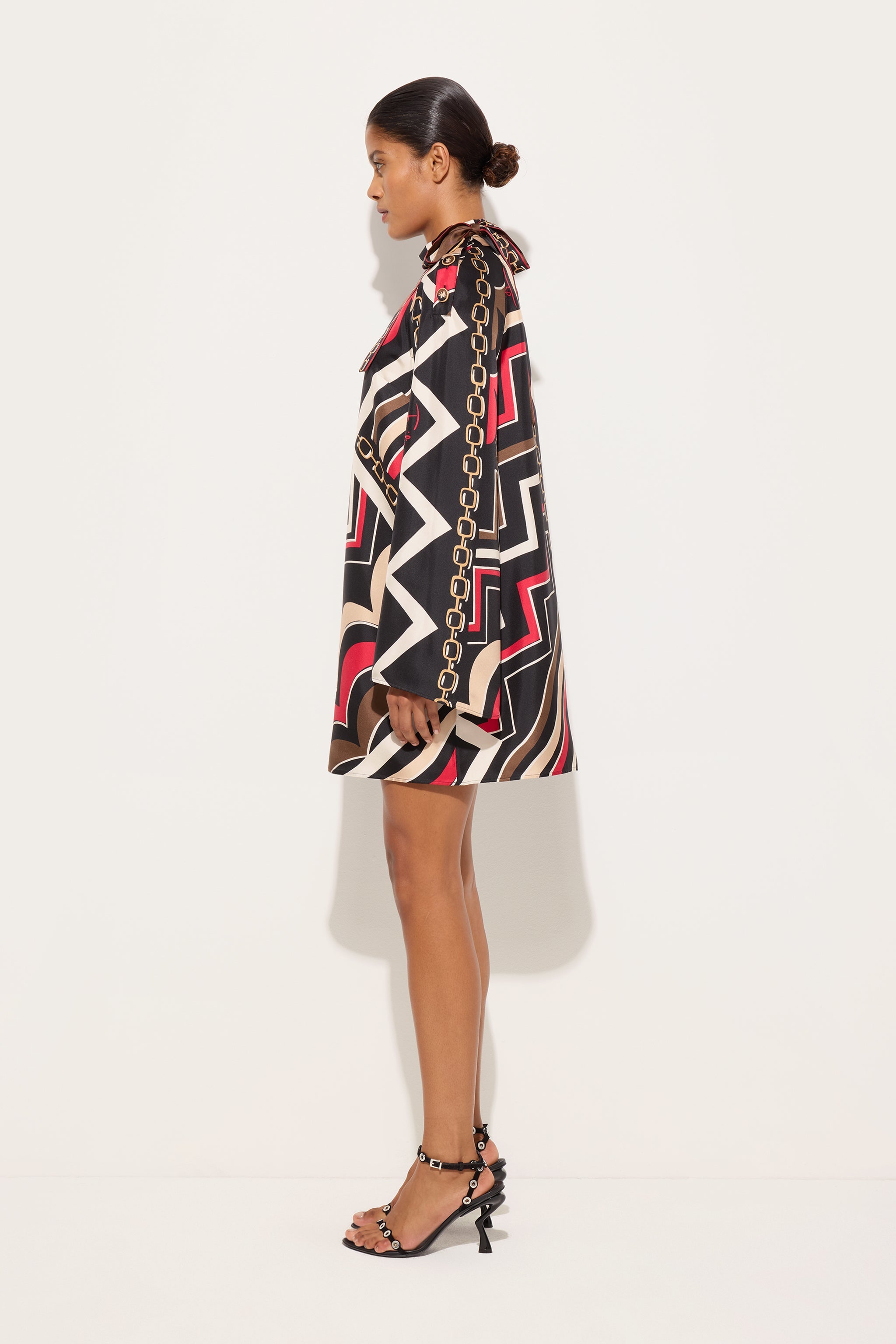 Istrice Print Silk Twill Dress
 WOMAN Pucci
