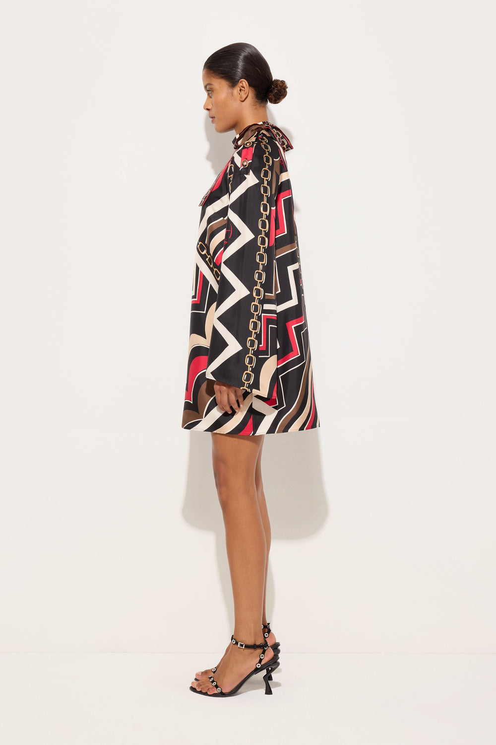 Istrice Print Silk Twill Dress
 WOMAN Pucci