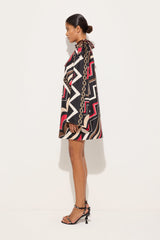 Istrice Print Silk Twill Dress
 WOMAN Pucci