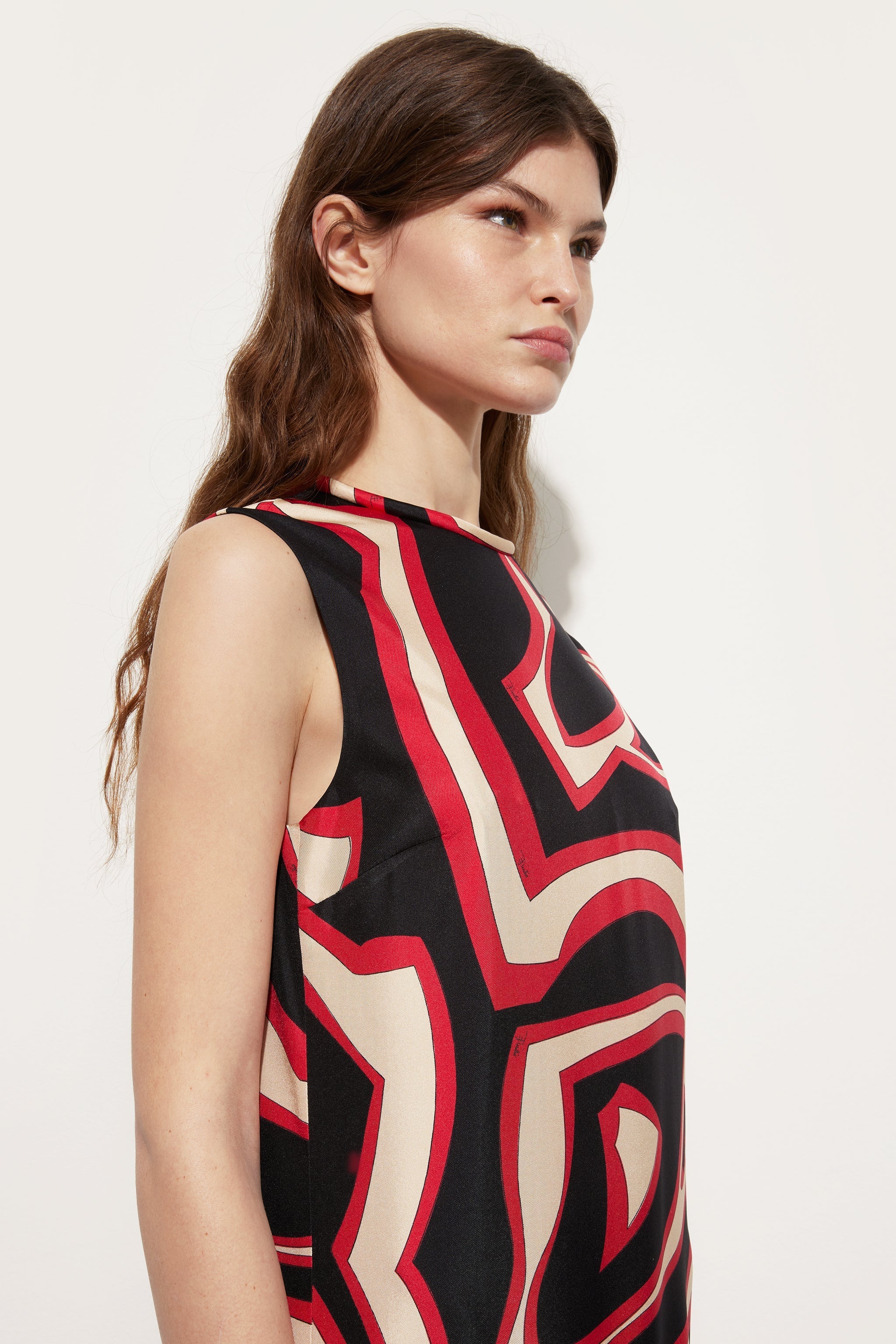 Labirinto Print Sleeveless Dress
 WOMAN Pucci
