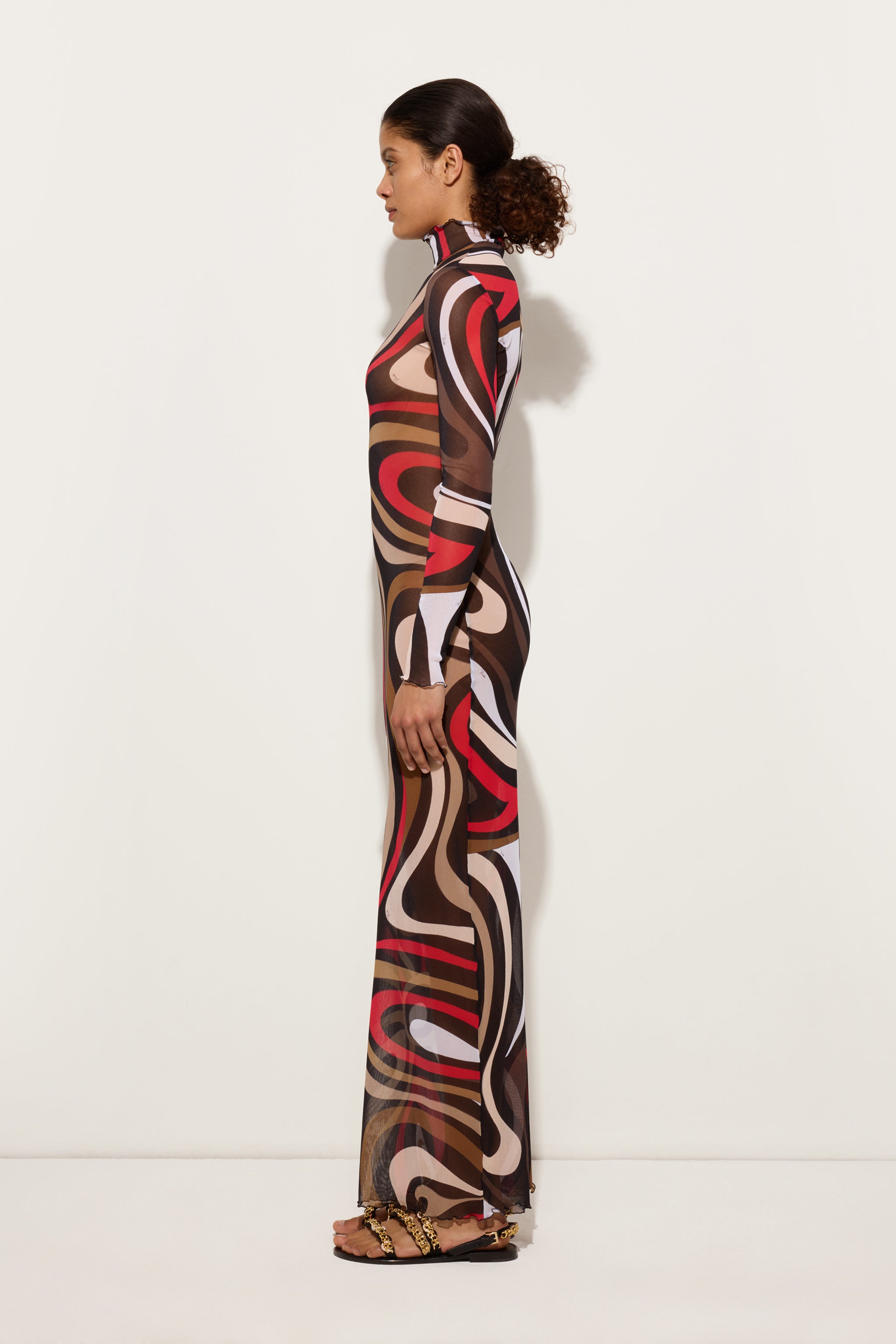 Marmo Print Tulle Dress
 WOMAN Pucci