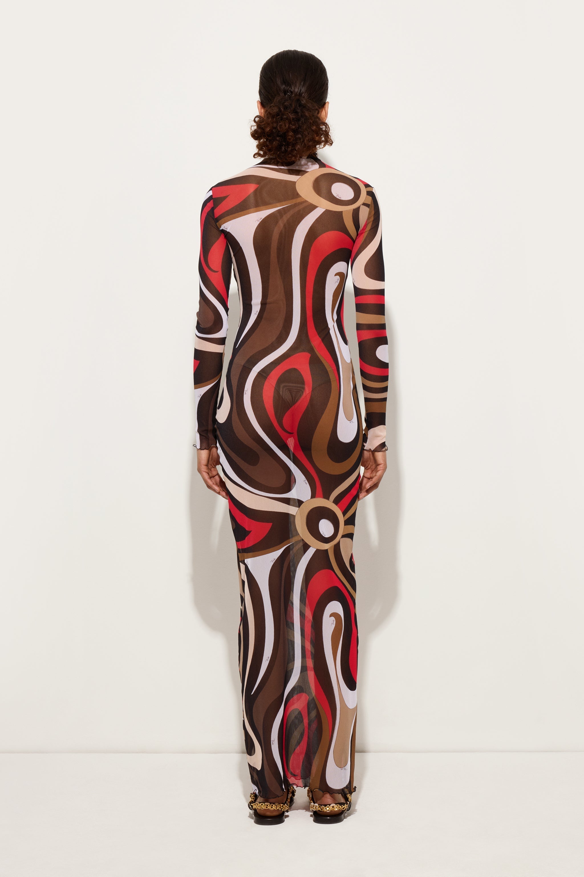 Marmo Print Tulle Dress
 WOMAN Pucci