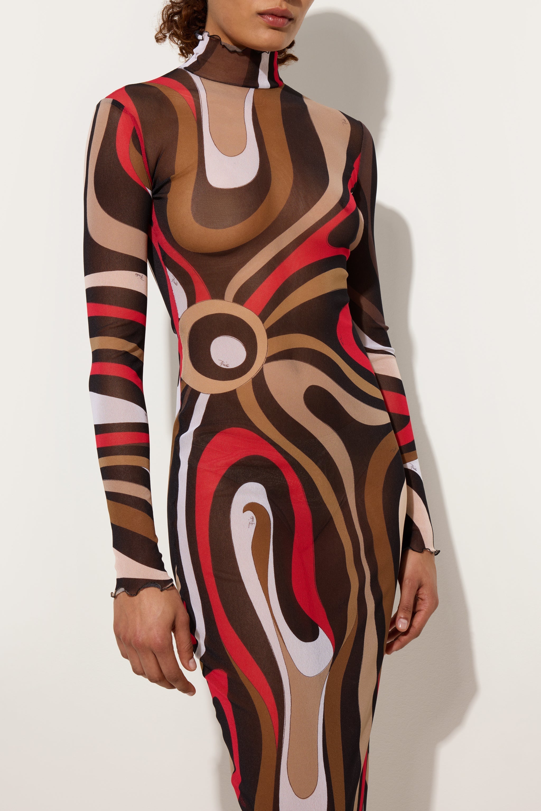Marmo Print Tulle Dress
 WOMAN Pucci