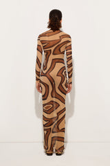 Labirinto Print Tulle Dress
 WOMAN Pucci