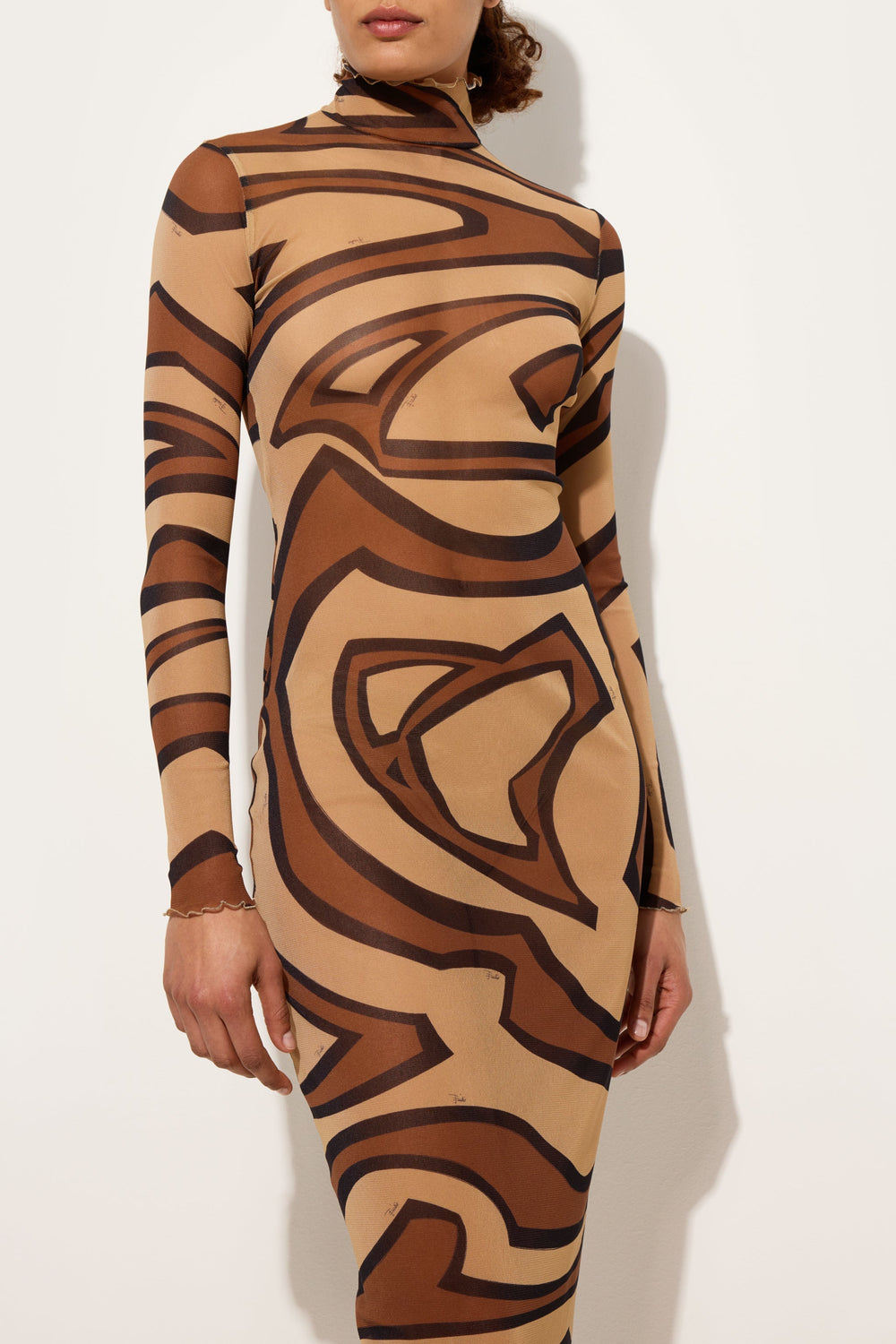 Labirinto Print Tulle Dress
 WOMAN Pucci