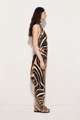 Marmo Print Long Dress with Halter Neck
 WOMAN Pucci