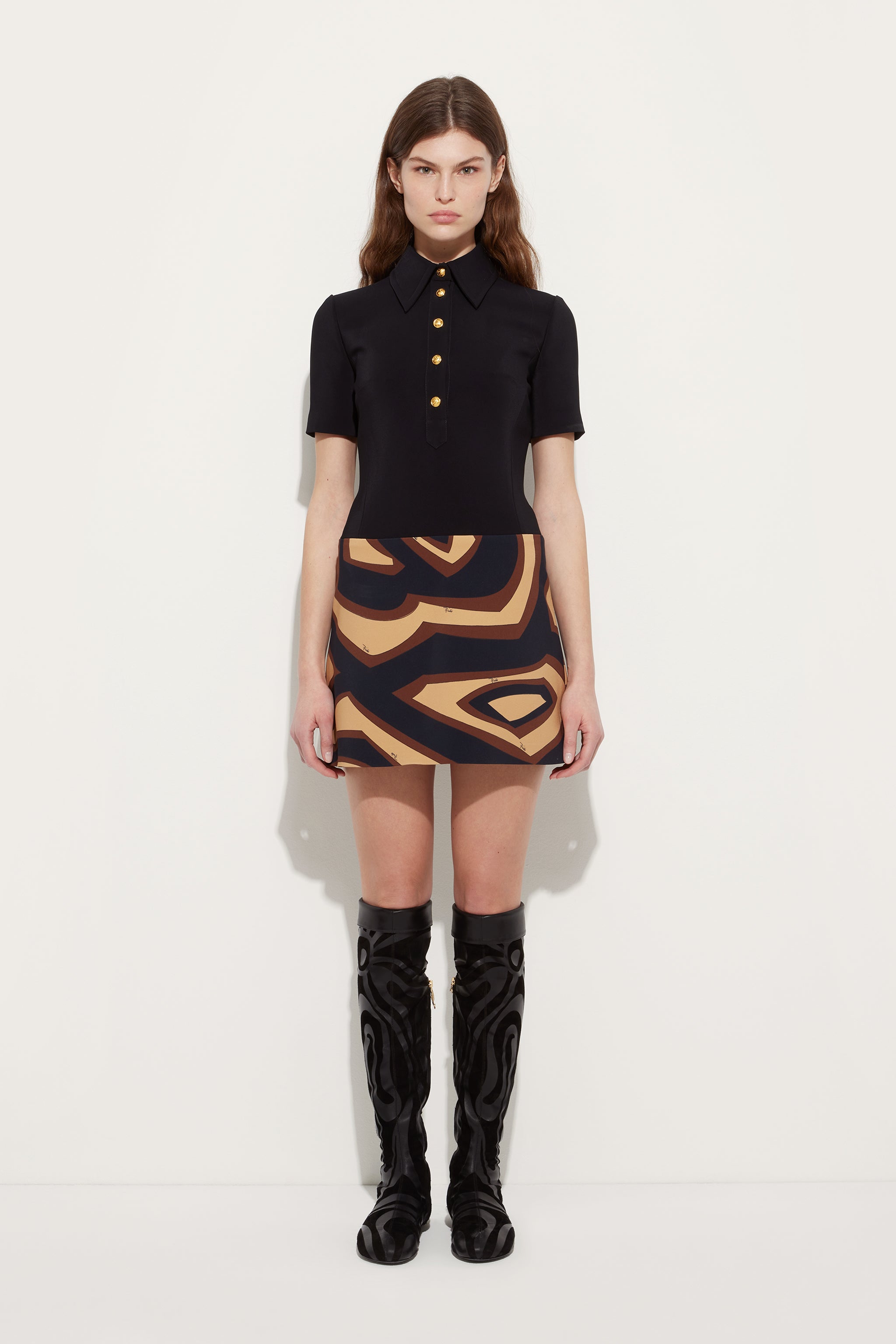 Labirinto Print Short Dress
 WOMAN Pucci