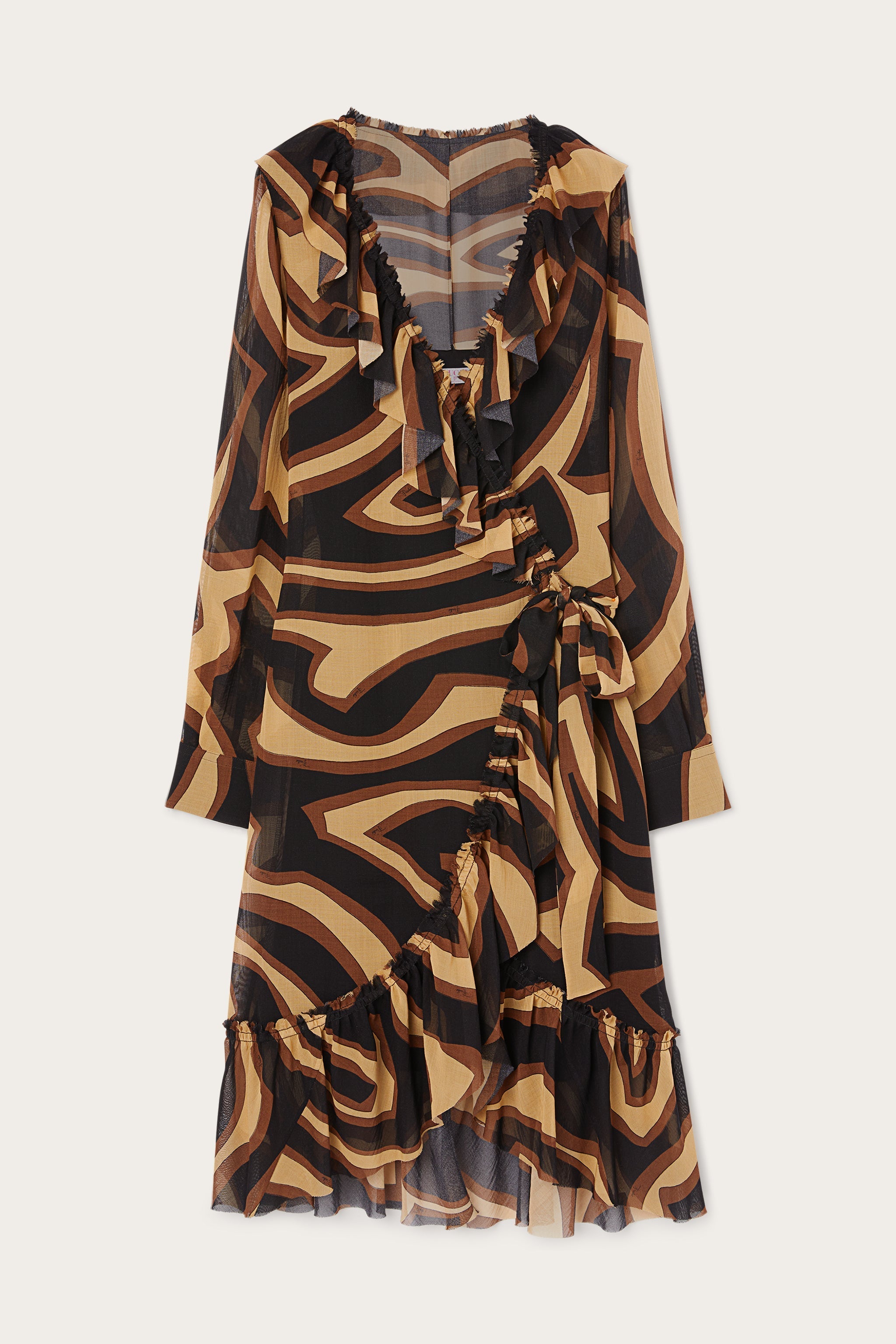 Labirinto Print Wrap Dress
 WOMAN Pucci