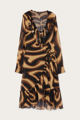 Labirinto Print Wrap Dress
 WOMAN Pucci